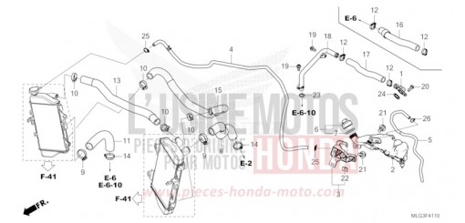 FLEXIBLE DE RADIATEUR/TUYAU D'EAU CRF1100AN de 2022